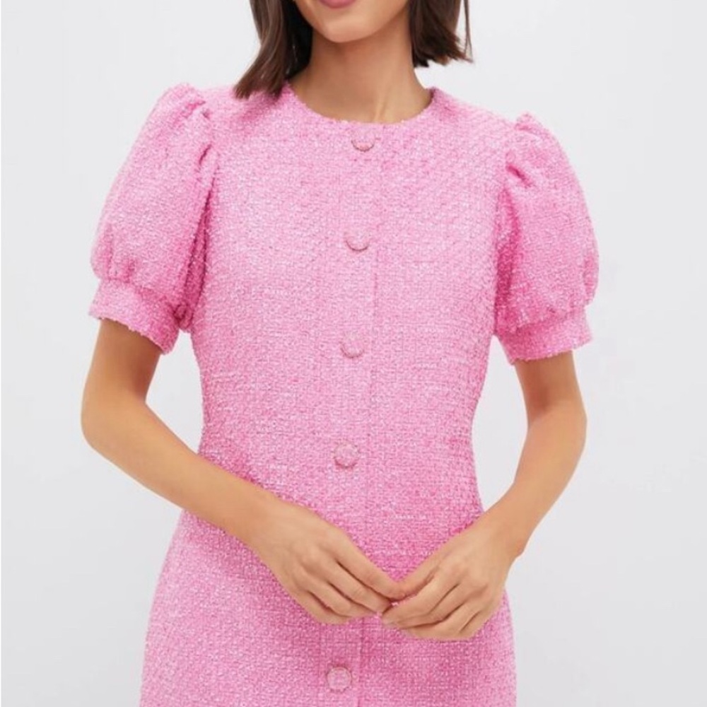 HYACINTH HOUSE Pink Tweed Kit Mini Dress Size XXL NWT Retail $158 Tuckernuck